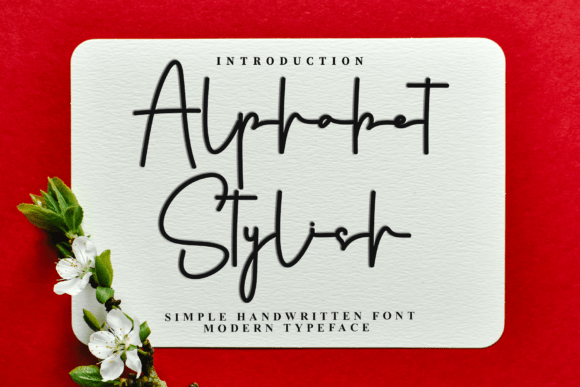Alphabet Stylish Font: A Delicate Touch for Creative Projects