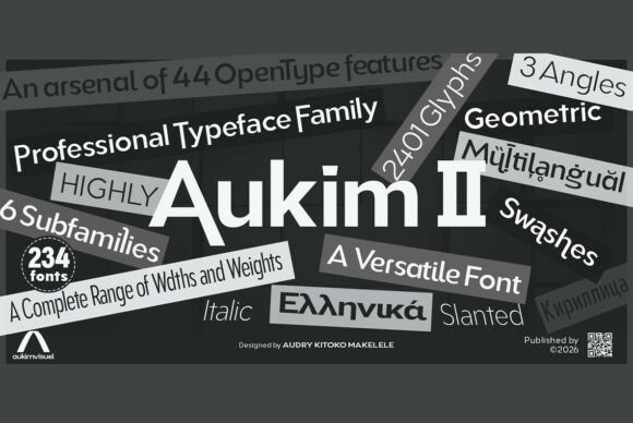 Aukim II: The Versatile Sans Serif for Modern Branding