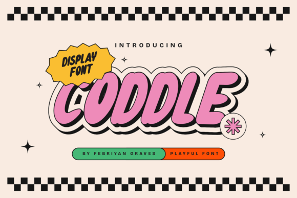 Coddle Font: A Playful Retro Typeface for Modern Designs