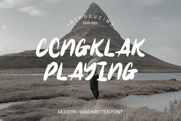 Congklak Playing Font: A Friendly Handwritten Typeface for Creative Projects