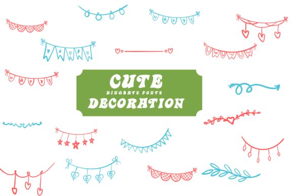 Cute Decoration Font: A Festive Touch for Creative Projects