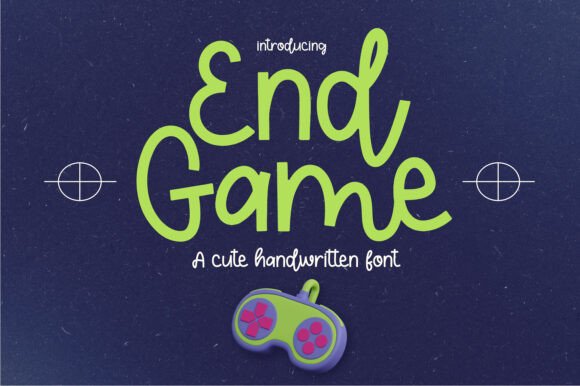 End Game Font: A Sweet Handwritten Style for Every Project