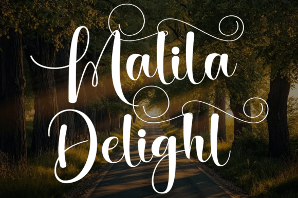 Malila Delight Font: A Calligraphic Script for Luxurious Design