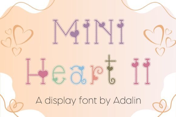Mini Heart II Font: A Playful Accent for Creative Projects