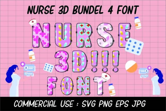 Nurse 3D Font: A Clear Choice for Healthcare and Creative Projects