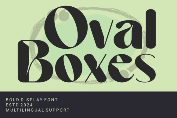Oval Boxes Font: The Bold Sans Serif for Modern Branding