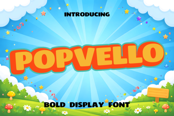 Popvello Font: Your Go-To for Festive & Fun Designs
