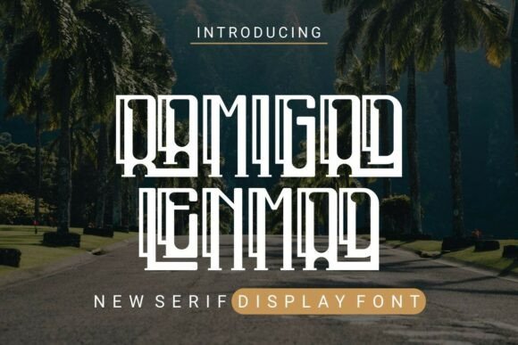 Ramigad Lenmad: The Serif Font That Turns Text into Art