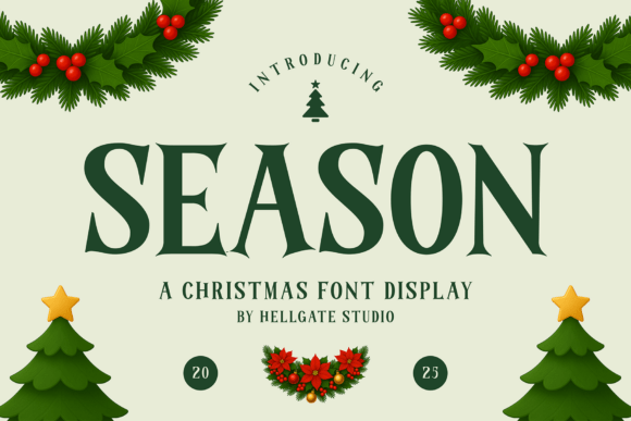 Season Font: A Classic Serif for Elegant Christmas Design