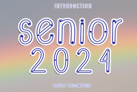 Senior 2024 Font: A Natural Handwritten Style for Modern Projects