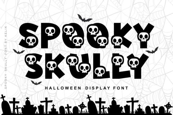 Spooky Skully Font: A Playful Halloween Typeface for Designers