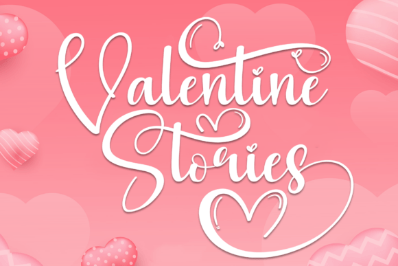 Valentine Stories Font: A Handwritten Touch for Your Designs